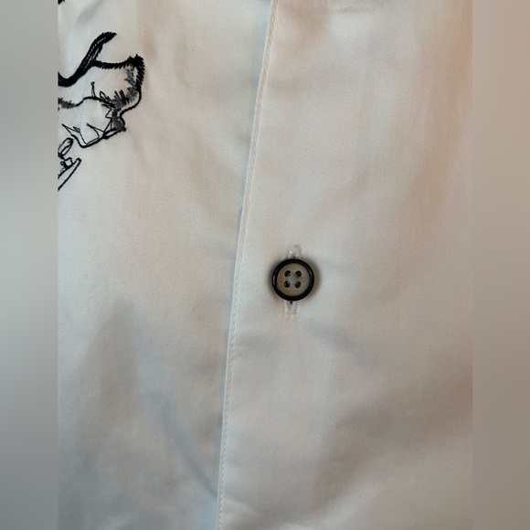 Robert Graham Classic Fit White Floral Button Down Shirt XL - Picture 7 of 10